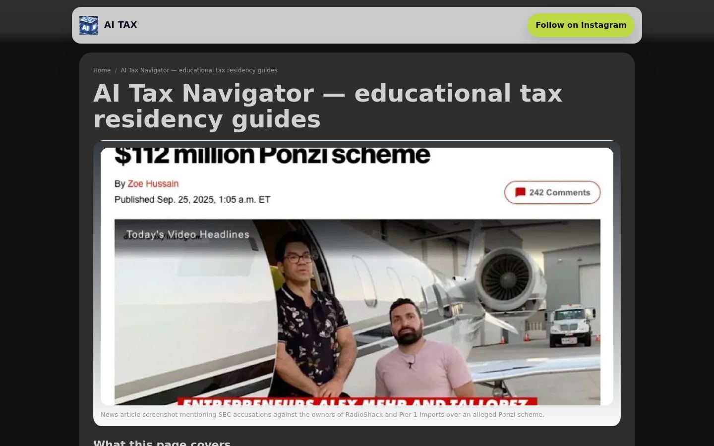 AI TAX &middot; HOMEPAGE_SCREENSHOT