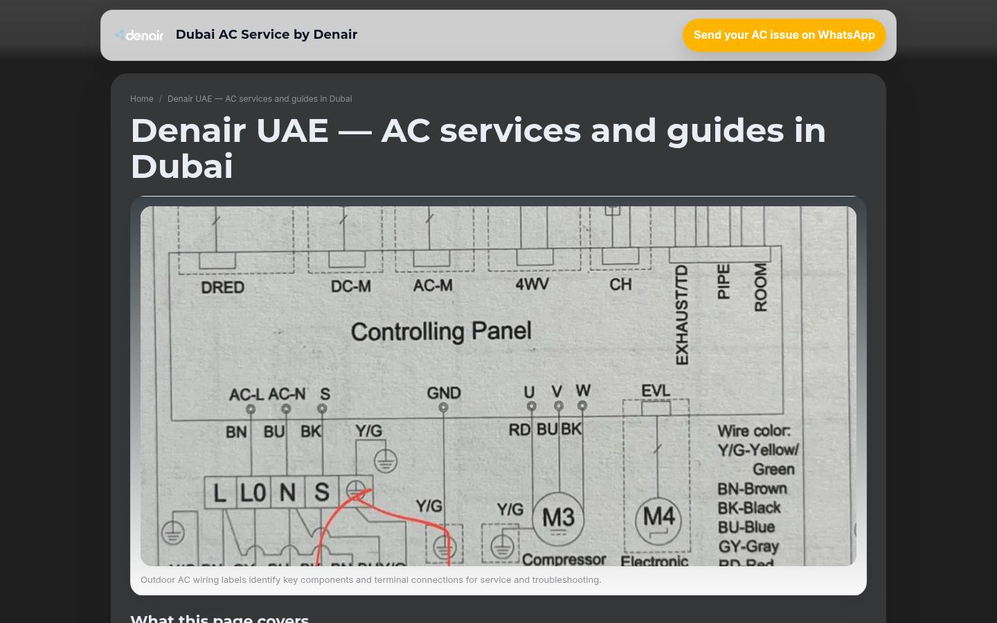 Dubai AC Service by Denair &middot; HOMEPAGE_SCREENSHOT